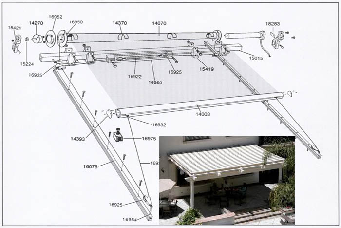 Skylight Retractable Awnings