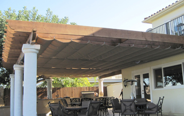 Slide on Wire Retractable Awning