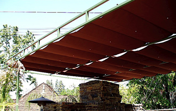 Slide on Wire Retractable Awning