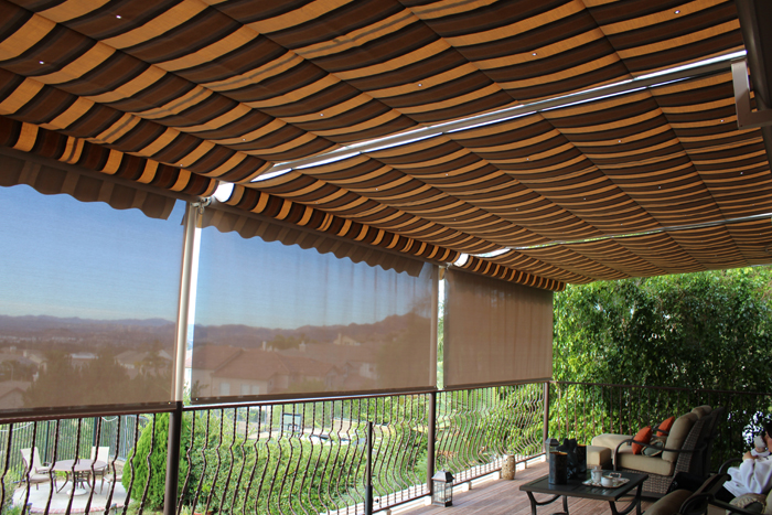 Slide on Wire Retractable Awnings