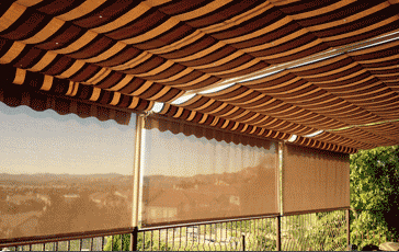 Slide on Wire Retractable Awning