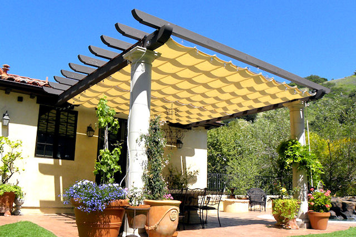 Slide on Wire Retractable Awnings